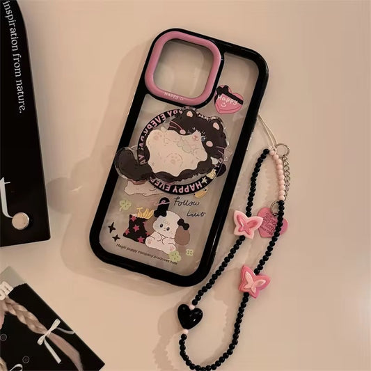 Cute Bear Charm Phone Case – Playful Cartoon Style with Trendy Appeal