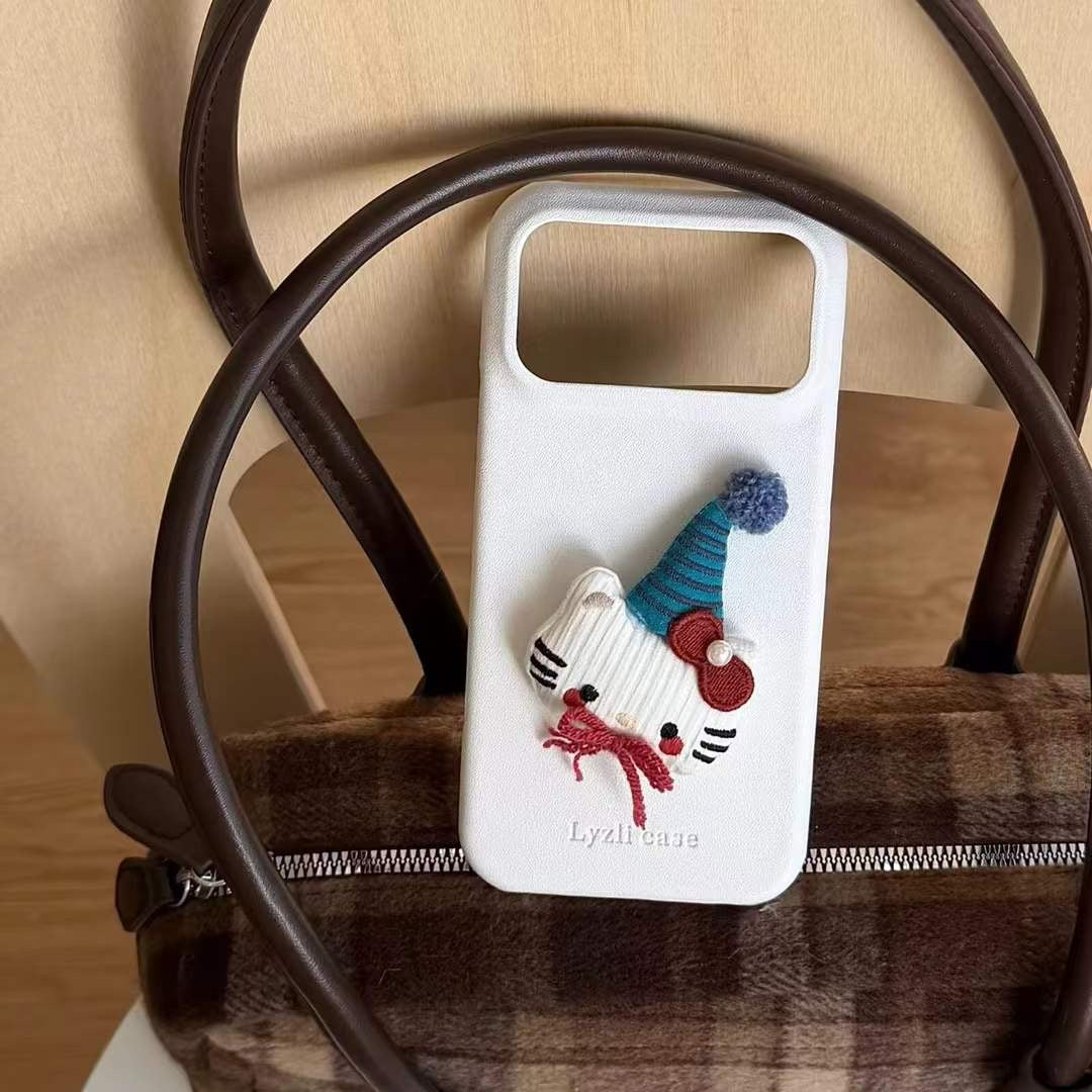 Stylish Plush iPhone Case with Bunny Grip – Soft Touch & Unique Appeal