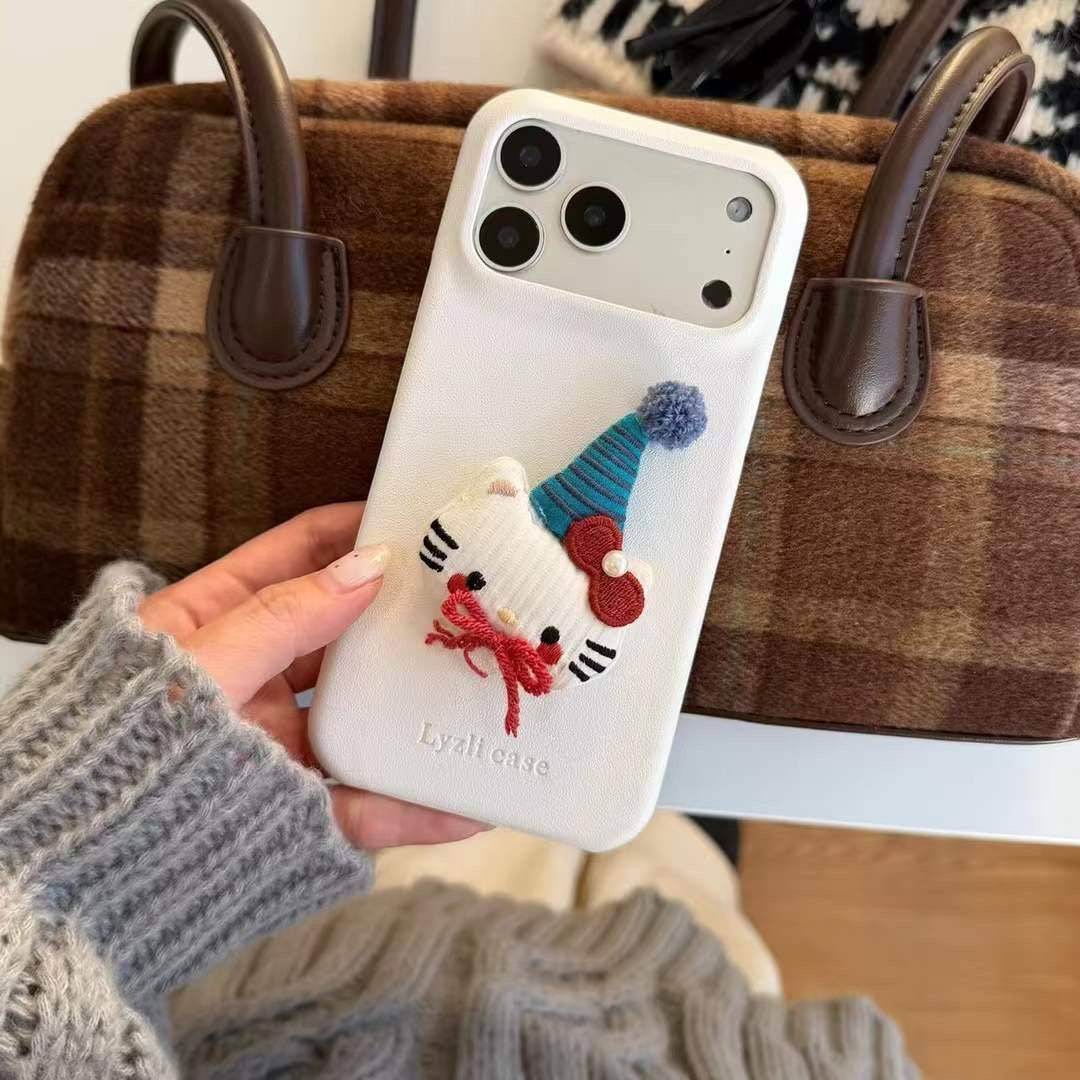 Stylish Plush iPhone Case with Bunny Grip – Soft Touch & Unique Appeal