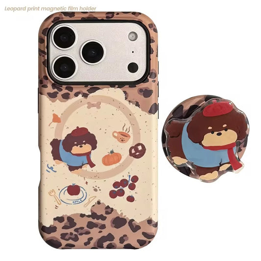 Sweet Cocoa Bear iPhone Case with Cute Grip – Trendy & Protective Look