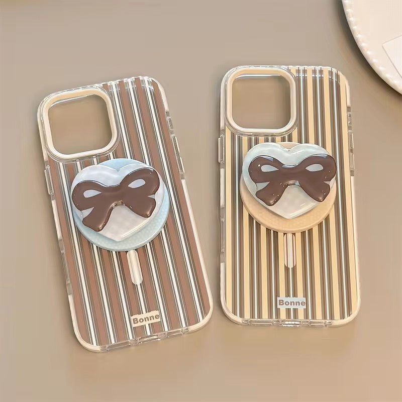 Minimal Stripe iPhone Case with Clear Finish – Elegant Slim Design Cover