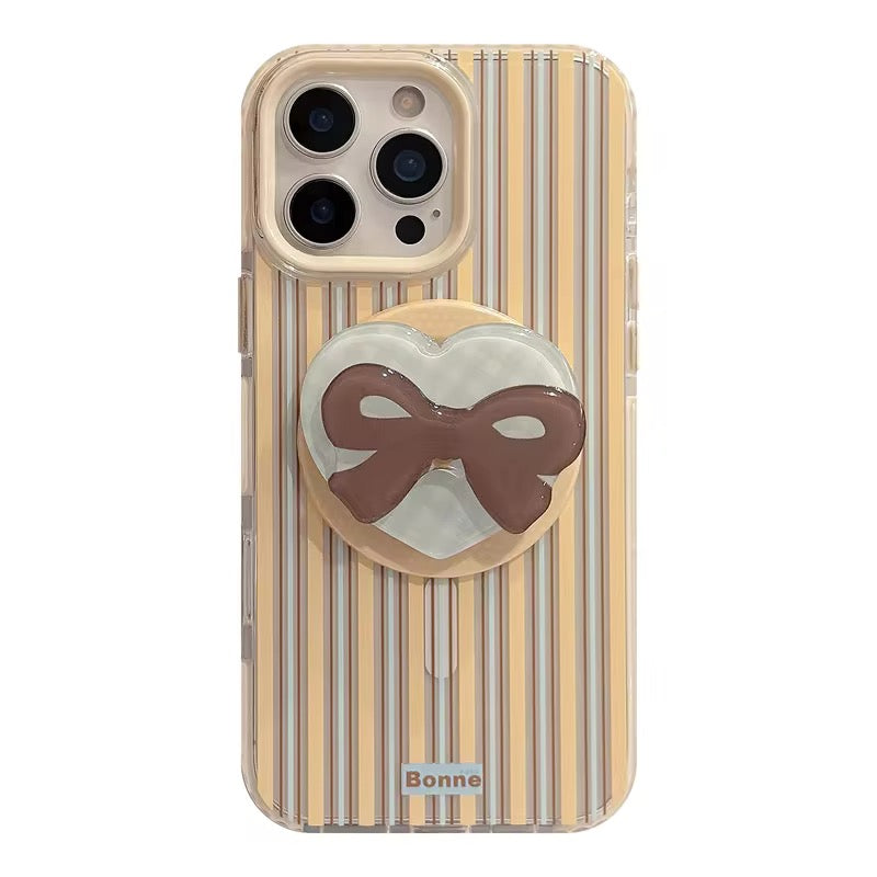 Minimal Stripe iPhone Case with Clear Finish – Elegant Slim Design Cover